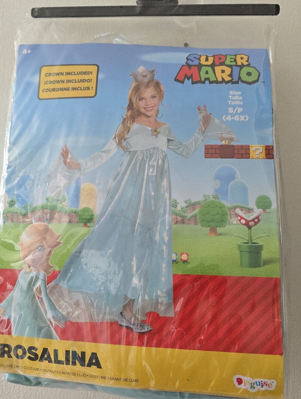 Disguise Rosalina Light Blue Dress Costume with Silver Crown